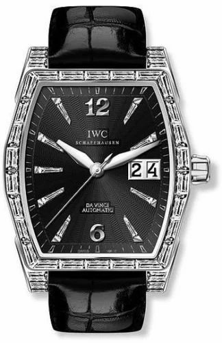 IWC Da Vinci Automatic Midsize White Gold / Baguette / Black IW4523-31 (IW452331)